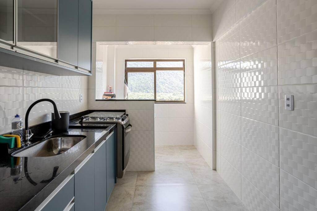 Apartamento Frente Para O Mar 6 Pessoas Com Estacionamento Praia Grande  Exterior foto